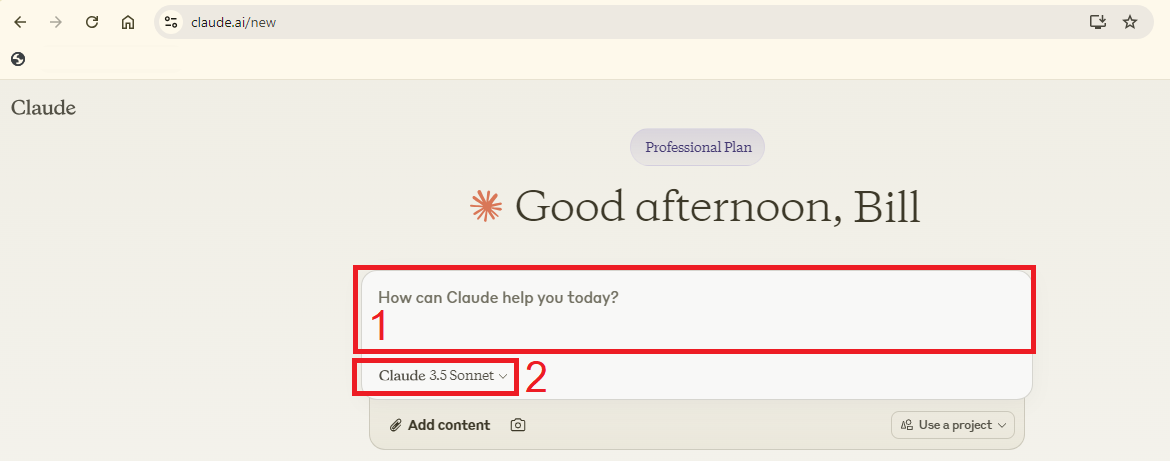 Claude.ai HomePage