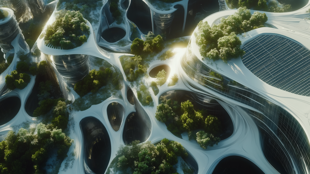 futuristic city Midjourney Cover